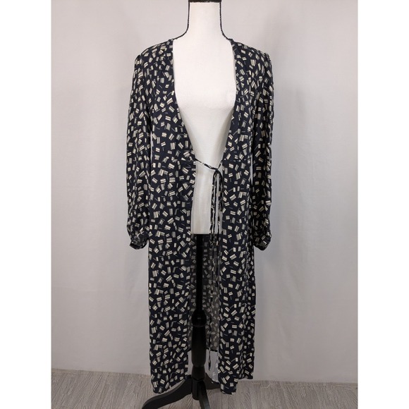 Rouje Dress Gabin Wrap Navy Elegant Timeless Old Money Quiet Luxury Preppy A007 - Picture 3 of 11